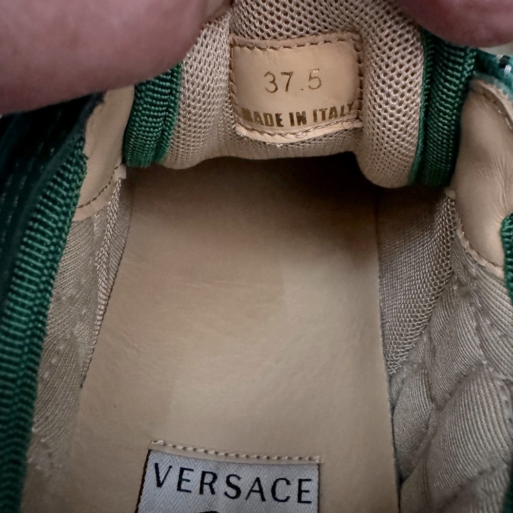 Versace x Concept chain reaction sneakers medusa greca green emerald 37.5 NWT - Picture 15 of 16